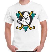 Galingieji ančiukai NHL ledo ritulio komandos logotipas Šiurpi dovana Retro marškinėliai 2331 3XL