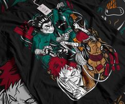 Rock Lee marškinėliai Manga juostelė Naruto Kakashi Anime Manga Unisex marškinėliai Minkšti marškinėliai S