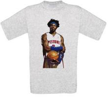 Ben Wallace Pallacanestro Detroit T-Shirt XL