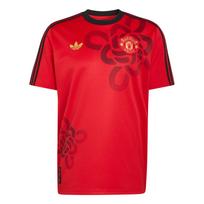 Adidas Originals Manchester FW25 United Kultūrinė Istorija Marškinėliai Patogūs Madingi Apvalios Kaklo Megztinis Laisvalaikio Trumpomis Rankovėmis Futbolo Marškinėliai JM5568 M