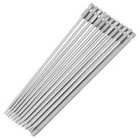 11Pcs Hex Head Allen Wrench Drill Bits Set Long Allen Screwdriver Bits Magnetic Tips 1/4 Inch Hex Key Screwdriver Socket Bit
