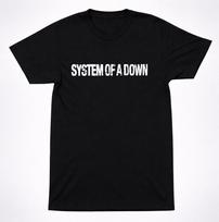 System of a Down Netvarkingas Suplėšytas Logotipas Alternatyvus Metalinis Grupės Marškinėliai Juodi Marškinėliai L