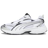 Puma Morphic Base Sidabriniai juodi Unisex sportbačiai balti plunksnų pilka 392982-02 37