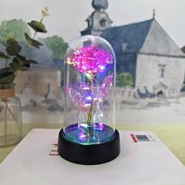 Led šviesos folijos gėlė Dirbtinės rožių gėlės Naktinė lempa Valentino dienos dovana merginai Amžina rožė Vestuvių dekoratyvinė dovana A8