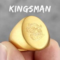 Kingsman: Paslaptingoji tarnyba Nerūdijančio plieno vyriški žiedai Punk Hip Hop Vyrui Merginos vaikinui Motociklininkui Papuošalai Kūrybiška dovana 11