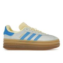 adidas Gazelle Bold beveik mėlynos geltonos moteriški sportbačiai ryškiai mėlynos beveik geltonos spalvos IE0430 38 white