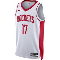 Nike X NBA Dri-FIT Association Edition Swingman marškinėliai Houston Rockets raidės ir numerio spauda V formos iškirptė Krepšinio liemenė Vyriški marškinėliai Balti DN2078-106 XXL