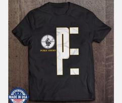 Public Enemy Grupė Chuck D Juodi Marškinėliai Visų Dydžių   TS278 2XL