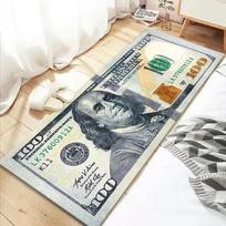 USA Dollar Design Carpet for Living Room Home Decor Kitchen Hallway Balcony Rugs Bathroom Anti-slip Floor Mat Entrance Doormat 40*120cm