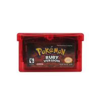 Safyro/Smaragdo/Ugnies raudonumo/Lapų žalumo/Rubino kortelių kasetė Pokemon žaidimui GBA