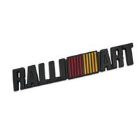 3D Metalo Automobilio Stilius RalliArt Priekinės Grotelės Emblema Lipdukas Automobilio Bagažinės Ženklelis RalliArt Lancer Ralli Art 9 10 Asx