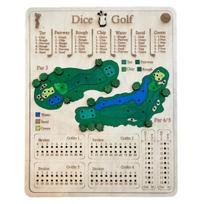 1 Set Wooden Golf Dice Board Game Portable Travel Golf Score Board Toy Kids Adults Multi-players Interactive Golf Desk Toy Night Party Game Essentials L