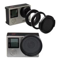 GoPro Hero4/3 Lens Accessory Kit: UV Protective Lens, CPL Filter, Lens Cap, Adapter Ring