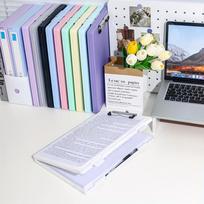 A4 failų aplanko saugojimo dėžutės plokštelės spaustukas studentui specialus bandomasis popieriaus saugojimas ir apdailos artefaktas didelės talpos informacinė knyga balta