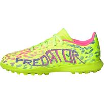 adidas Predator 24 League TF K Mystic Victory Pack Vaikams Sportbačiai Žali Lucid-Lemon Mėlyni-Fusion ID3799 36⅔