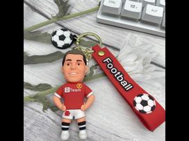 Futbolo žvaigždės Ronaldo figūrėlės raktų pakabukas Papuošalų maišelio pakabukas Raktų pakabukų kolekcija Lėlė Automobilio papuošalai Raktų priedai Suvenyrai Dovanos