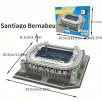 Didelis 3D popierinis stadiono dėlionės modelis aistringiems futbolo gerbėjams kovoti su jūsų namų komanda