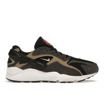 Nike Air Huarache Runner Juodi Vidutinio Peleno Unisex Sportbačiai Chaki Balti DZ3306-003 40
