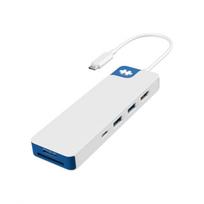 USB-C šakotuvas Hyper HyperDrive Flex HD4102BUGL 8 jungtys 1x HDMI baltas/mėlynas