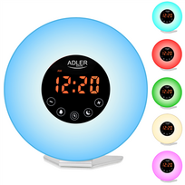 Žadintuvas Adler AD 1916 Wake-Up Light LED šviesos signalas
