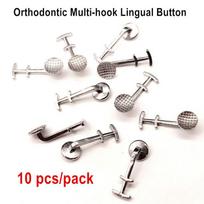 Dantų ortodontinis liežuvio sagos liežuvio priedai Daugiakabliai monoblokai sujungiami mygtukai Orto laikikliai 1 packs-10pcs