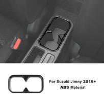 Automobilio salono skaitymo lemputė, durų rankenos dangtelio lipdukai Priedai, tinkami Suzuki Jimny 2019 Up, anglies pluošto ABS Front cup holder