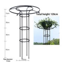 Sodo grotelės skėčių bokšto augalų grotelės vijokliniams augalams. 90cm balta