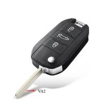 Automobilio raktas Peugeot 208 2008 301 308 508 5008 RCZ Citroen C-Elysee C4-Cactus priekinio žibinto viduriniam nuotoliniam raktui dėklas