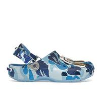 BAPE x Crocs Classic Clog ABC Camo - Mėlyni Unisex Batai 209627-4TB 38-39