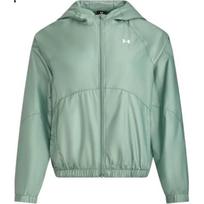 Under Armour Sportstyle FW24 Vėjo striukė Madinga Patogi Universali su gobtuvu Striukė Moteriškos striukės Laimo žalia 1382698-348 S