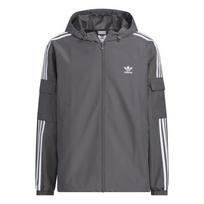 Adidas Originals Track Stag Atsitiktinis Paprastas Universalus Striukė su Gobtuvu Unisex Striukė Tamsiai Pilka KB1942 M