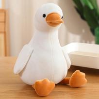 Minkštas baltas ančiukas lėlė pliušinis žaislas geltonas ančiukas lėlė vaikiška raminanti lėlė 16cm pendant (0.04kg)