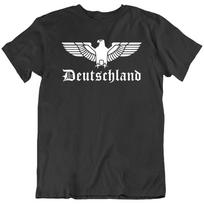 Vokietija Vokiečių erelis Vokietija Futbolas Biker marškinėliai T-shirt Dovana Naujas L