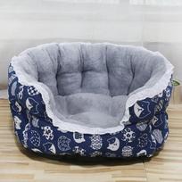 Padidintas guolis naminiams šunims šunims katėms nėriniai žiemai šiltas naminių gyvūnėlių miegamasis lizdas minkštas pliušinis šuniuko lova šunų sofa naminių gyvūnėlių reikmenys 53x45x25cm