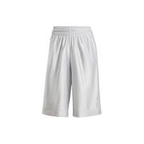 Adidas Originals Aukščiausios kokybės krepšinio šortai su vienspalviu logotipu Moteriški šortai Šviesiai pilki IT9768 S white