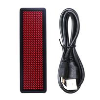 Mini LED Skaitmeninis Programuojamas Įkraunamas Slenkantis Vardo Pranešimo Žymos Ženklas raudona