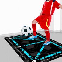 Futbolo treniruočių kilimėlis Futbolo kamuolio įvaldymo kilimėlis Futbolo pėdų žingsnių treniruočių planšetė 40x60cm 50x80cm 40x60cm mėlyna