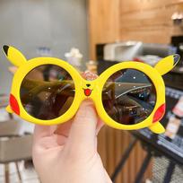 Anime Pokemon Pikachu Akiniai nuo saulės Animaciniai paveikslėliai Akiniai Suaugusiųjų Mini Akiniai Nuo Saulės Mielas Papuošalas Cosplay Žaislai Dovanos geltona