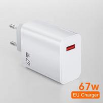 67W USB itin greitas įkroviklis USB C PD sąsaja Telefono įkroviklio adapteris iPhone15 Samsung Huawei Turbo Charge Naujas 2025 US Plug