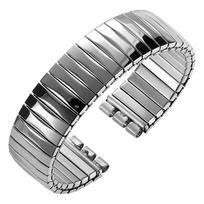 17mm 20mm Elastingas Metalinis Laikrodžio Dirželis Swatch Laikrodžio Dirželiui Tempimo Plėtimosi Nerūdijančio Plieno Laikrodžio Dirželis Vyrams Moterims Apyrankės Aksesuarai 20mm