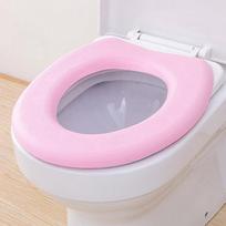 Vandeniui atsparus minkštas tualeto sėdynės užvalkalas tualeto pagalvėlė O formos lipdukas žieminis šiltas vonios kambario klozeto apsaugas vonios kambario aksesuarai