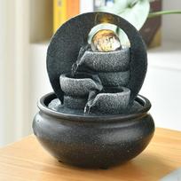 Stalinio kompiuterio vandens funkcija su LED apšvietimu namų dekoravimui Style A