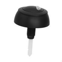 Dvigubo nuleidimo unitazo bakelis Mygtukas Vonios kambario aksesuarai Lengvai montuojami Detalės Black with Silver_8.7cmx5.8cm