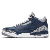 Air Jordan 3 Retro Georgetown Vyriški sportbačiai Mėlyni Midnight-Navy Cement-Grey CT8532-401 42