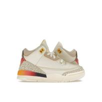 J. Balvin x Air Jordan 3 Retro PS Medellín Sunset Vaikiški sportbačiai Kreminės spalvos daugiaspalviai FN0346-901 29.5