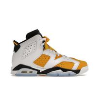 Air Jordan 6 Retro GS Geltonas Ocheras Vaikams Sportbačiai Balti Juodi 384665-170 37.5
