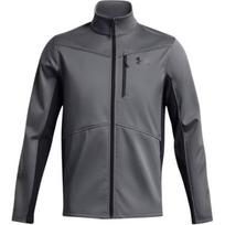 Under Armour ColdGear Vėjui atspari Šilta Užtrauktuku Stovimos Apykaklės Striukė Vyriška Striukė Pilka 1321438-015 L