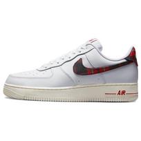 Nike Air Force 1 Low '07 LV8 Tartan Plaid White University Red Sneakers DV0789-100 48.5
