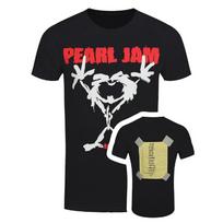 Pearl Jam Marškinėliai Stickman Alive Roko Grupė Oficialus Naujas Juodas M white