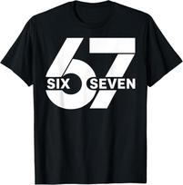 67 Šeši Septyni Memas Marškinėliai unisex marškinėliai S